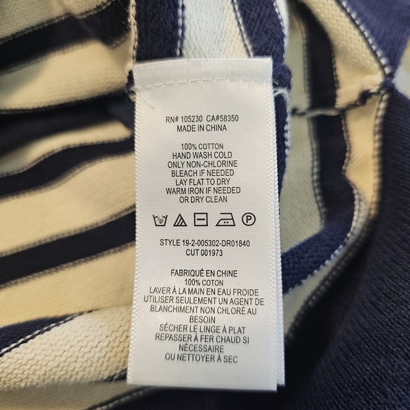 Current/Elliott Elsie Stripped Sweater Dress Navy & Ivory! Size 1. - Picture 11 of 12